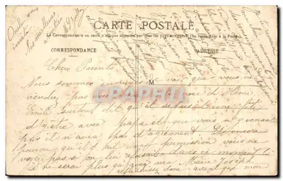 Rochecorbon — Estrada de Vouvant — H. B. — Verso
