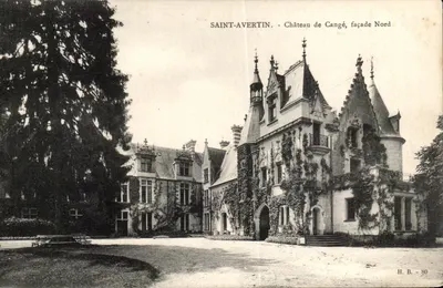 Saint-Avertin - Castelo de Cangé, fachada Norte — H.B. - 80