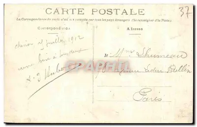Ilha Bouchard (I.&-L.) — Ruínas do Velho Mosteiro dos Cordeliers — Édit. Bonjon — Verso