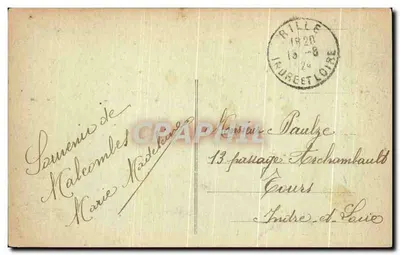 Hommes (I.-et-L.) — Castello di La Briche — Verso