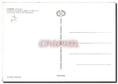 Zamek Léméré — Zapełniony — wydawca Cing — Rewers
