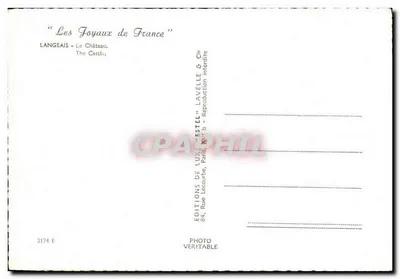Langeais — Castello — Estel — Verso