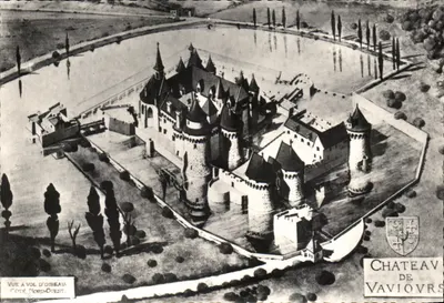 Zamek w Vaujours — Widok z lotu — Combière Imprimeur