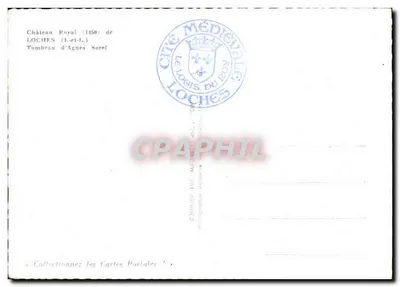 Grób Agnieszki Sorel — Pałac Królewski w Loches (1450) — Miasto Średniowieczne Loches — Rewers