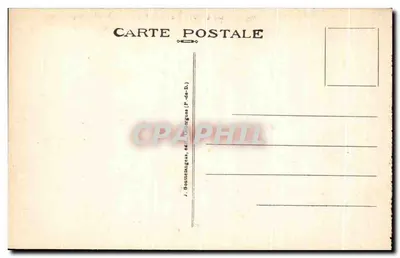 Thiers - O Rempart — vista da rua com café e montanha no fundo — G D'O, n°270 — Verso
