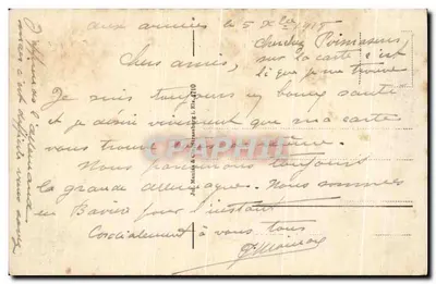 Metz — Widok ku Militärtemplu i Kościołowi św. Wincentego — J. Manuik & Cie, Strasbourg — Rewers
