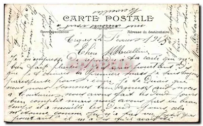 Bilhete postal antigo Rouen O Ponte Boieldieu — Verso