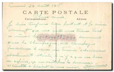 Ruiny CLERMONT w Argonnie — Wielka Wojna 1914-15 — A. Richard 81 Faubourg du Temple Paris - Visé N°312 — Rewers