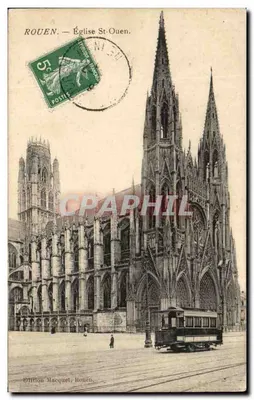 Rouen — Igreja de São Ouen — Edição Macquet, Rouen
