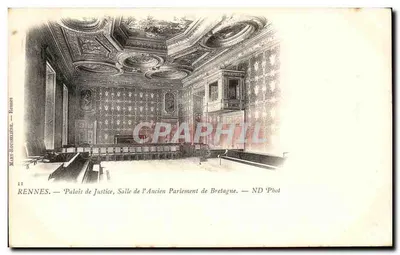 Rennes — Palais de Justice, Salle de l'Ancien Parlement de Bretagne — Mary-Housselléne, ND Phot