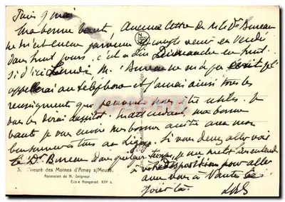 Ascension des Moines d'Amay s/Meuse — École de Novgorod, XVᵉ s. — Éditeur N. Seigneur — Verso