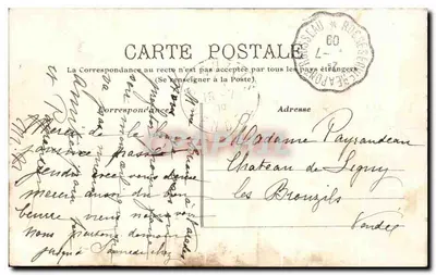 Rocheservière — Castelo da Garde à la Tour d'Ordré — fot. H. Morcau — Verso