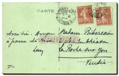 Bretigny-sur-Orge — Zamek La Fontaine — Wydawnictwo La Cigogne, Paryż, nr 11 — Rewers