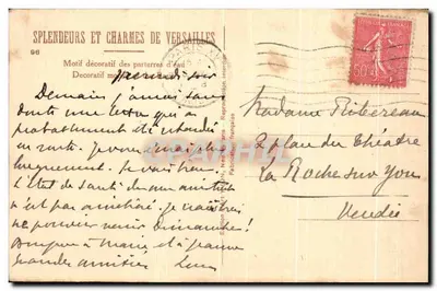 Fontanna Czterech Pór Roku — Versailles — Wydawnictwo Neuilly — Rewers