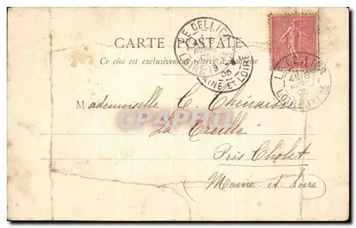 Nantes — La Basilique de Saint-Dominique lors des obsèques du Général Briois — éditée par la Compagnie de la Poste de Nantes — Verso