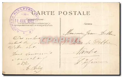 Rotheneuf — De eremiet die zijn rotsen bezaagt — H. Brébion, n°1059 — Achterkant