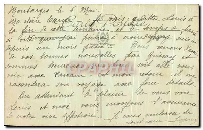 Montargis — Un brazo del Loing en el Canal — LL. n°39 — Reverso