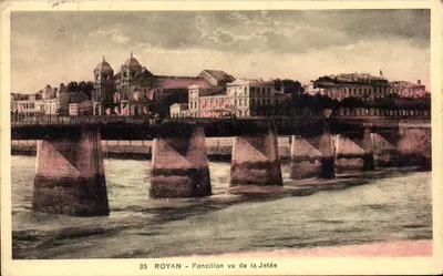 Royan - Foncillon vu de la Jetée — éditeur Galerie des Souvenirs, n° 35