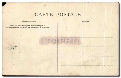Antieke ansichtkaart La Normandie La Vassy Kasteel van Vassy — Achterkant