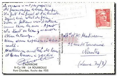 La Bourboule — Most Chardon i Skarpa Czarodziejek — Photo-Edition C.d'O. — Rewers