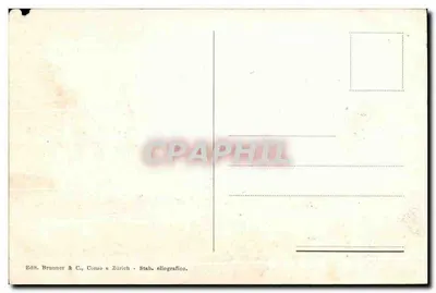 Stara pocztówka Fiesole Firenze Cortile nel Convento dei francescani — Rewers