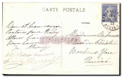 Nérès-les-Bains (Allier) — As Aréias — Éditeur Picandet, Nérès-les-Bains — Verso