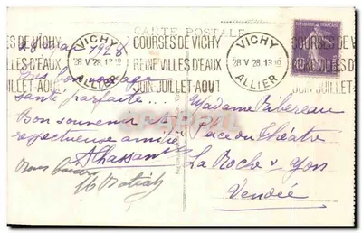 Vichy - O Casino - Vista geral — Idscol, n° 313 — Verso