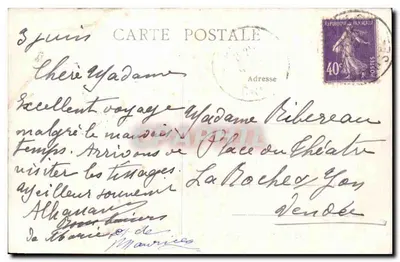 Aubusson (Creuse) — Atelier de tapisserie et peinture — R. et L. HAMOT, 75, rue de Richelieu, Paris — Reverso