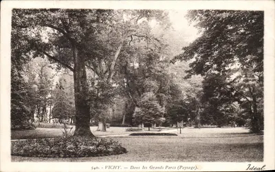 Vichy — Dans les Grands Parcs (Paysage) — Ideal, n° 540