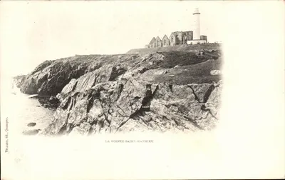 A Ponta Saint-Mathieu — farol e ruínas — Villars, edição Quimper, n° 103