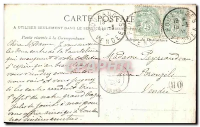 Vendée — Montournais (La Tourtielière) — Castelo de M. Chaigneau — Lib. Dompin, Montagne — Verso