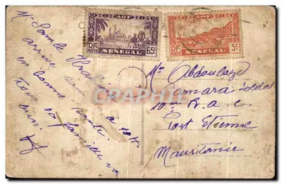 Groupe de Chefs Indigènes de l'Afrique Occidentale — Édition Dakar, n°87 — Verso