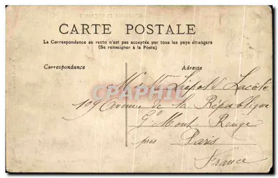 Bilhete postal antigo Senegal Soudan Marche de Saint Louis Mali — Verso