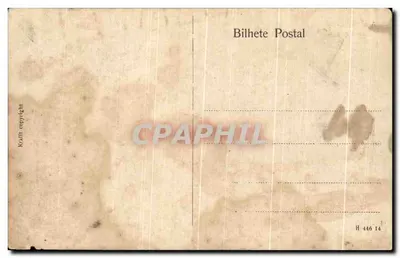 Bilhete postal antigo A machilla Moçambique — Verso