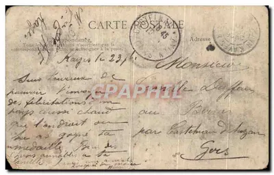 Stara pocztówka Afryka Zachodnia Sudan Kobiety z Tombouctou — Rewers