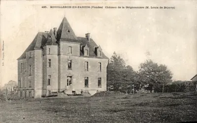 Mouilleron-en-Pareds (Vendée) — Castelo da Grignonnière — Lib. Imp. Moragane