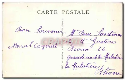 Serrières-en-Chautagne — Castelo de La Pérouse — Les Jolis Coins de Savoie — Verso
