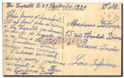 La Capelle (Aisne) — Pomnik Upamiętnienia — Wyd. La Capelle — Rewers