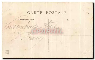 Bilhete postal antigo Bruay Boulevard de la Fosse n°5 — Verso