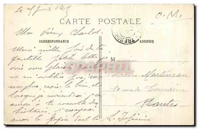 Fonquevillers — Ruínas do Cemitério e da Igreja — A Grande Guerra 1914-1915 — Phot-Express — IMP. BAUDINIÈRE NANTERRE — Verso