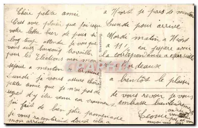 Nice - Quai des États-Unis — widok z quai z łodziami i palmami — wydawca C.A.M. nr 48 — Rewers