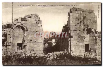 Charente-Inférieure - Brouage - Ruínas de uma antiga Porta da Cidade