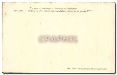 Soubise — Heerlijkheid van de Rohan-Soubise — Omliggende gebieden van Rochefort — Achterkant