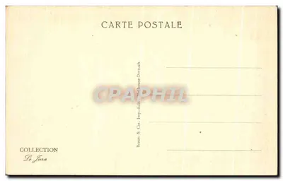 Baume-les-Dames — As arcadas com a igreja — Coleção Le Jura — Verso
