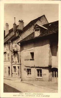 Casa do Estanqueiro, rua d'Anroz — Baume-les-Dames — Coleção Le Jura