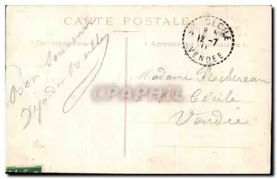 Nérac — Les trois Fontaines et Allée des Soupirs — éditeur non visible, n° de série non lisible — Verso