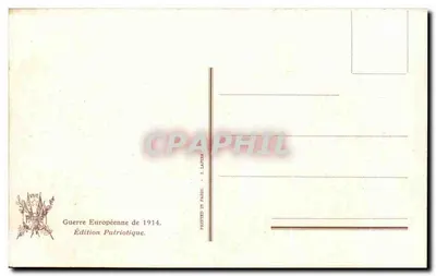 Reims - Bulwar Lundi po bombardowaniu — Wydawnictwo Patriotyczne 1914, nr 1746 — Rewers