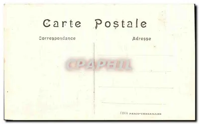 Katedra w Reims — Szczegół portalu zniszczonego przez Niemców w 1914 — Wydawca LL, nr 45 — Rewers