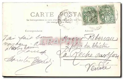 Angoulins — Katedra (XII wiek) — Wydawnictwo Wielkiego Bazaru Paryskiego, nr 6 — Rewers