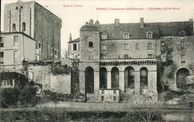 Pons (Charente-Inferieure) — Castelo (lado Sul) — Série R. Hoivin